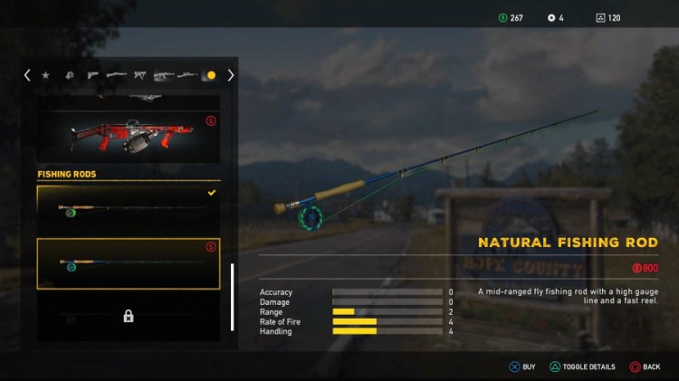 Far Cry 5 Guide: Far Cry 5 Weapons List - All Unlockable Natural Fishing Rod